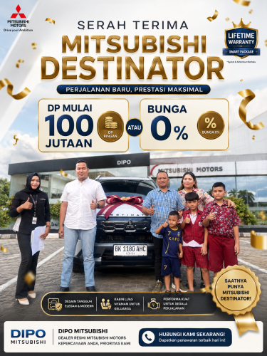 Promo Mitsubishi Destinator Medan 2026 DP Ringan Cicalan Murah